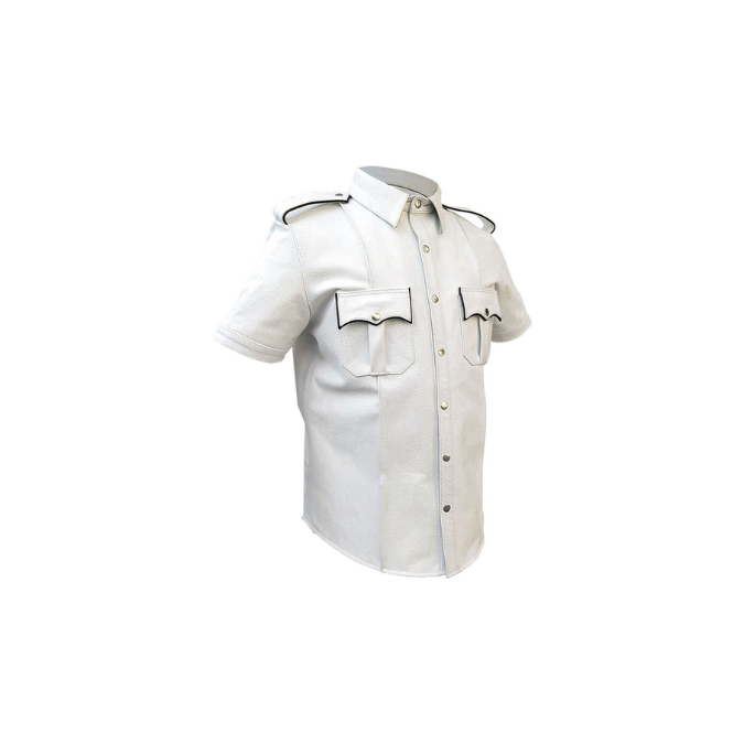 fake leather shirt