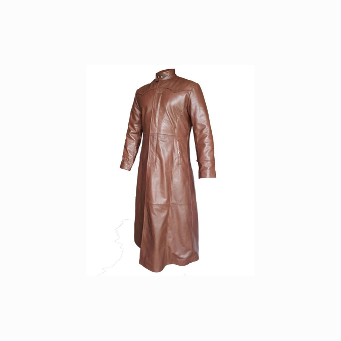 designer mens leather coat