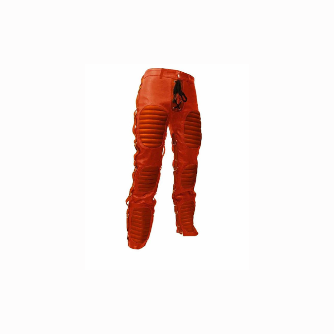 Jeans de bondage robustes en cuir véritable - RAW1