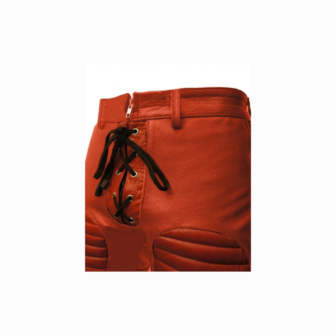 Jeans de bondage robustes en cuir véritable - RAW1