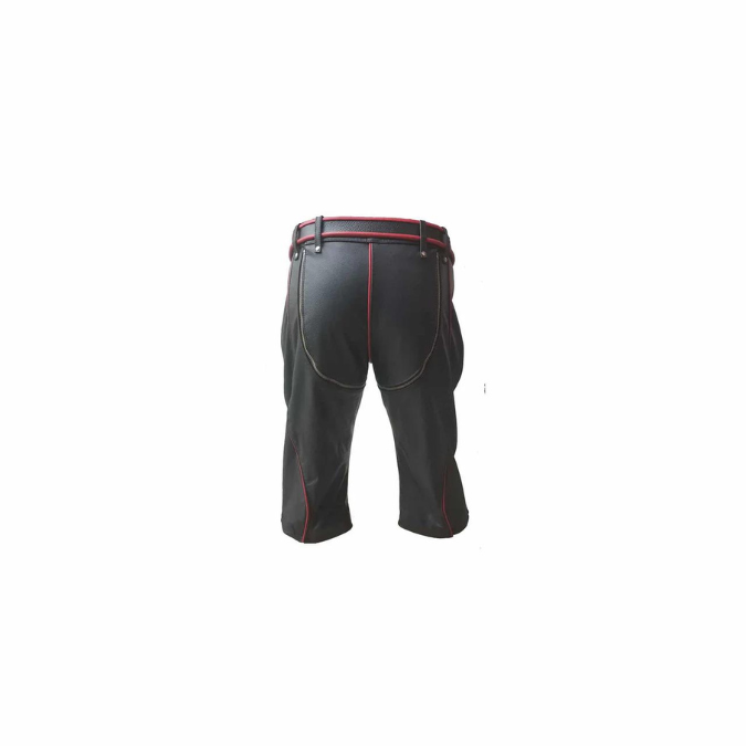 Mens Leather Heavy Duty Bondage Shorts - RAW2