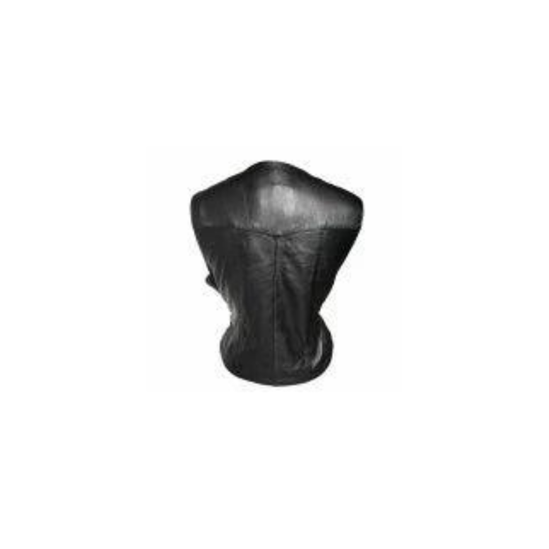 Women Real Black Leather Bikers Waistcoat Vest (W8 - BLK)