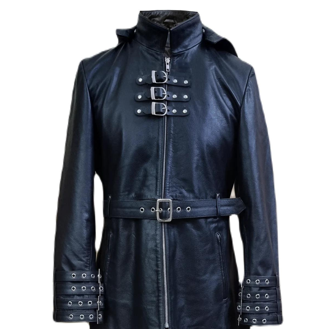 leather trench coat