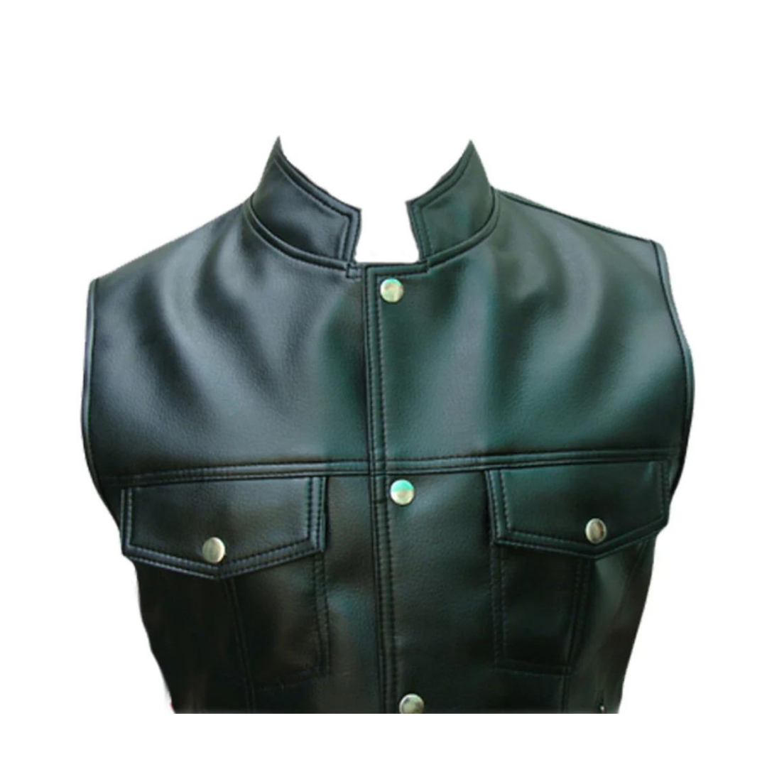 leather motorcycle vest