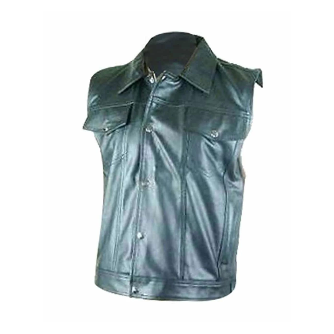 leather waistcoat mens