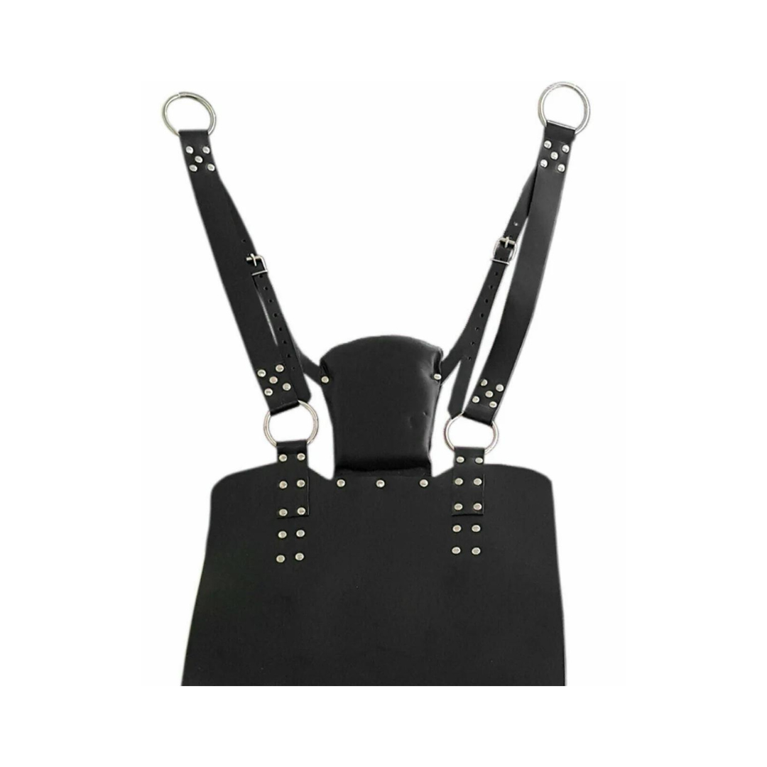 BLACK LEATHER HEAVY DUTY SEX SLING SWING ADULT PLAY HAMMOCK BDSM - (SW4)