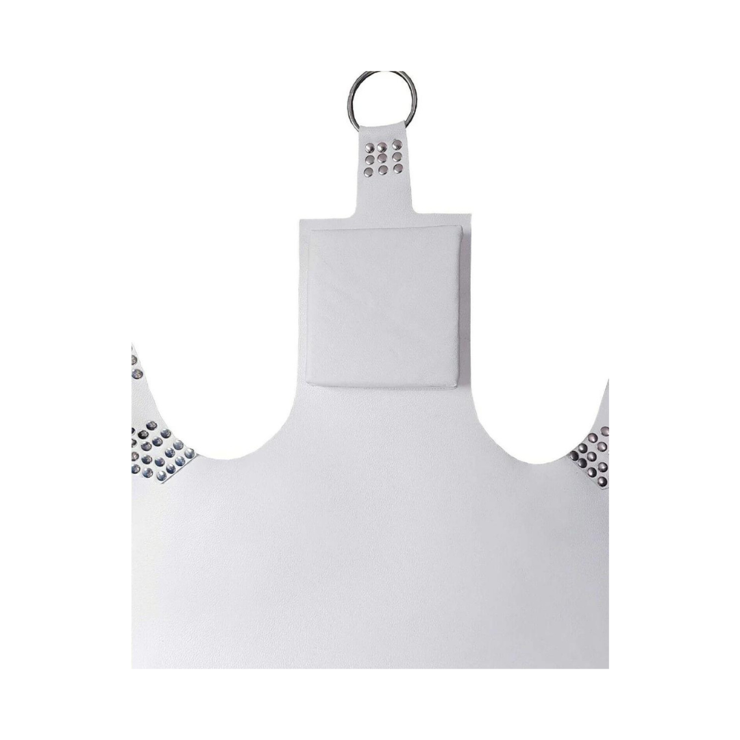 Columpio sexual para adultos de cuero blanco y negro con estribos montables y asiento cómodo (SW6)