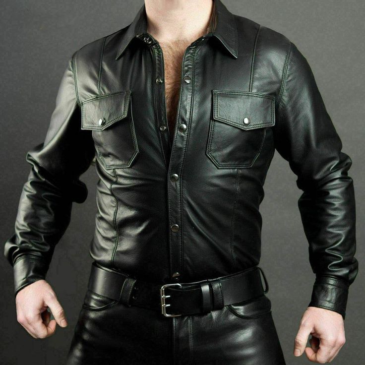 Mens Leather Shirts