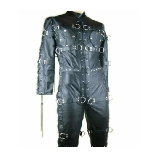 Unisex Leather Bondage Catsuit/Cellsuit with Leather Lining - CELL1
