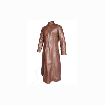 	
designer mens leather coat