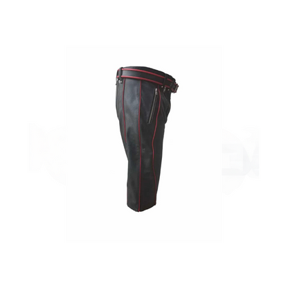 Pantalones cortos de cuero auténtico para hombre, de alta resistencia, tipo bondage - RAW2 -SHORTS