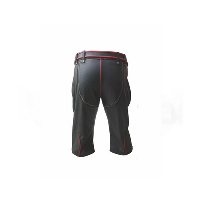 Pantalones cortos de cuero auténtico para hombre, de alta resistencia, tipo bondage - RAW2 -SHORTS