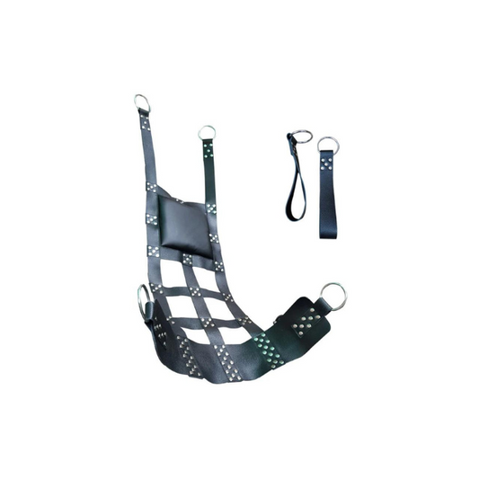 Leather Heavy Duty Sling with Stirrups (SW1-BLK)