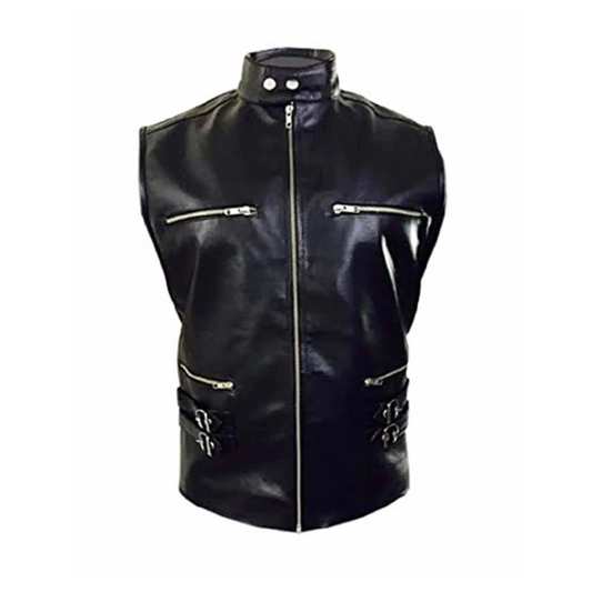  leather riding vest