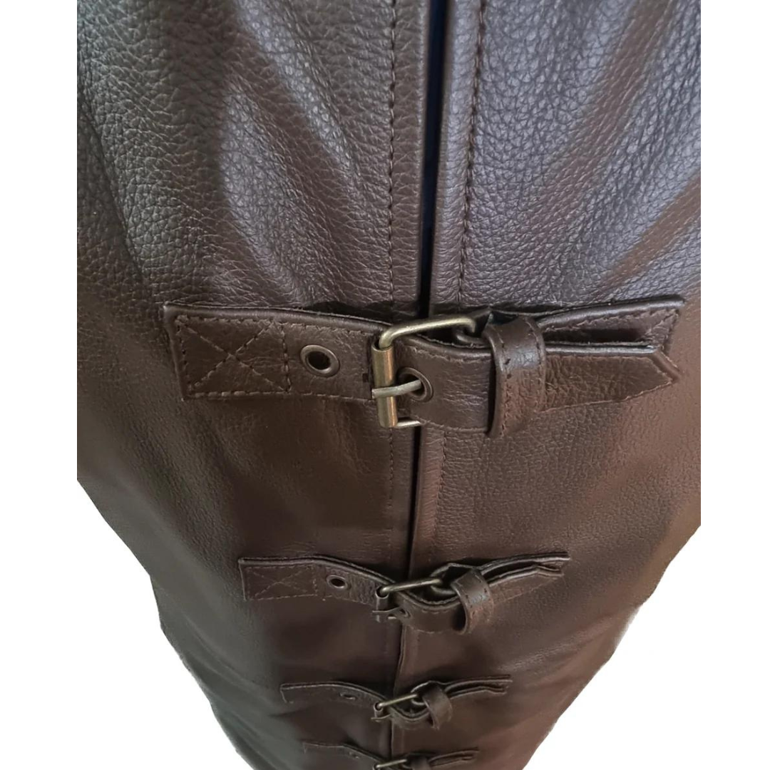 black leather trench coat 