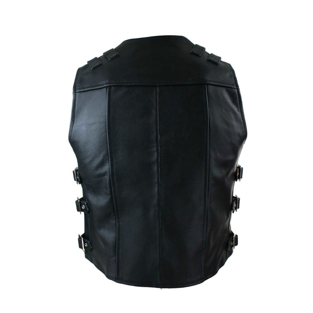 leather waistcoat mens