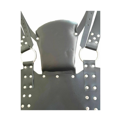 BLACK LEATHER HEAVY DUTY SEX SLING SWING ADULT PLAY HAMMOCK BDSM - (SW4)